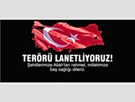 TERÖRÜ LANETLİYORUZ.