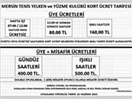 KORT ÜCRET TARİFEMİZ GÜNCELLENDİ...